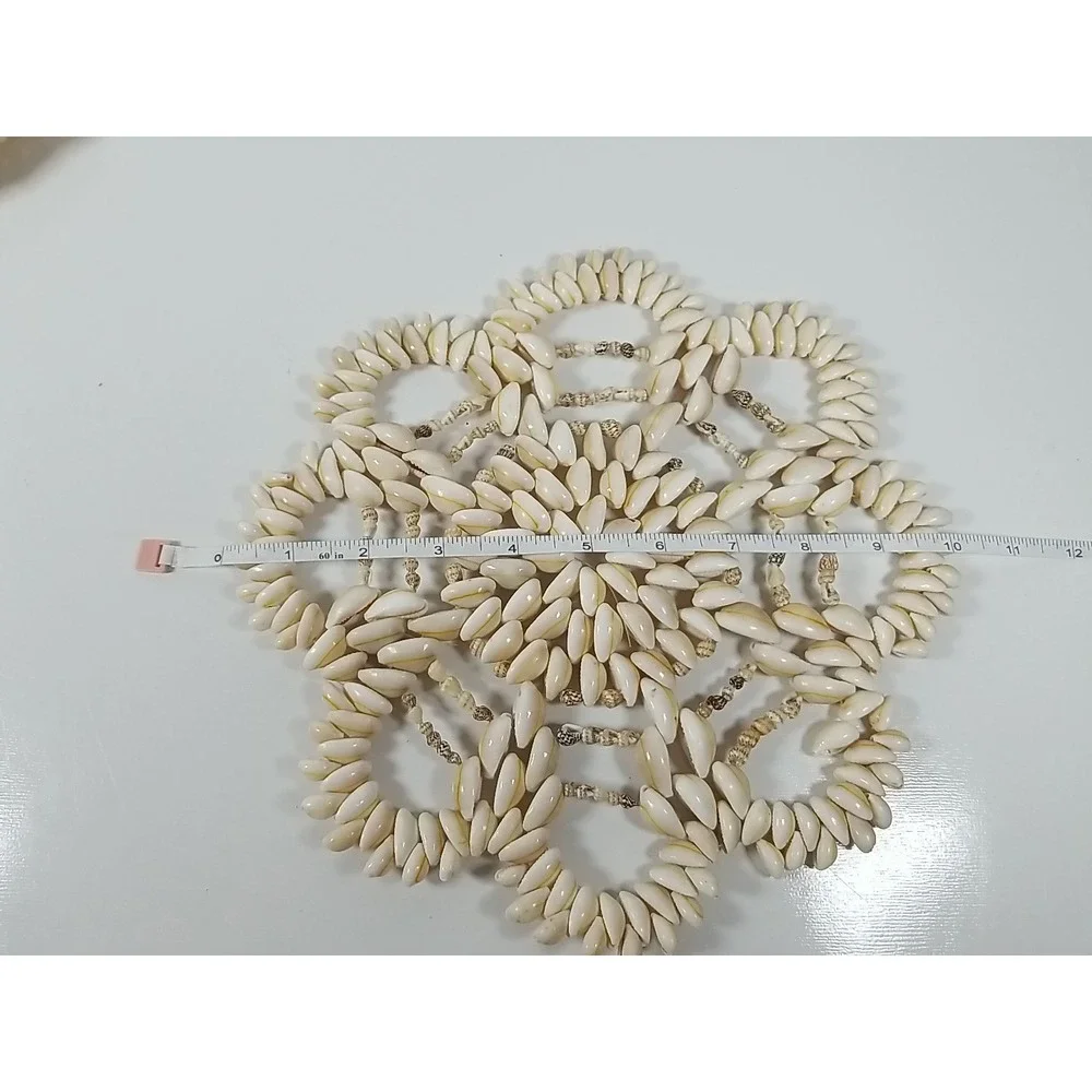 Cowrie Seashell Puka Trivet 10